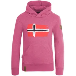 Kinder Hoodie Pullover Trondheim Rosa Gr. 110 - 5 Jahre