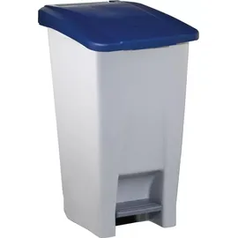 Rechberger Tretabfalleimer 60 l Grau/Blau