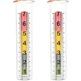 HANABASS Frostsicherer Regenmesser Aus Klarem Glasrohr Mit Präziser Skala Für Garten Hof Und Rasen Wiederverwendbarer Niederschlagsmesser Für Den Außenbereich 8.27X2.28X2.28 Zoll
