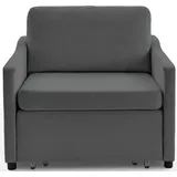 Atlantic Home Collection XXL-Sessel Anella Cord 93 x 85 x 92 cm grau mit Schlaffunktion