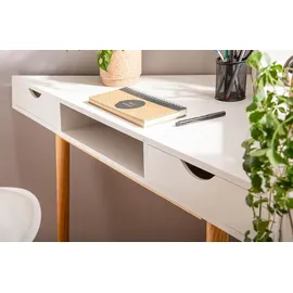 Epcom Eckschreibtisch Kiefer lackiert / Weiß