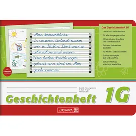Brunnen Geschichtenheft A5 quer Lineatur 1G 16 Blatt