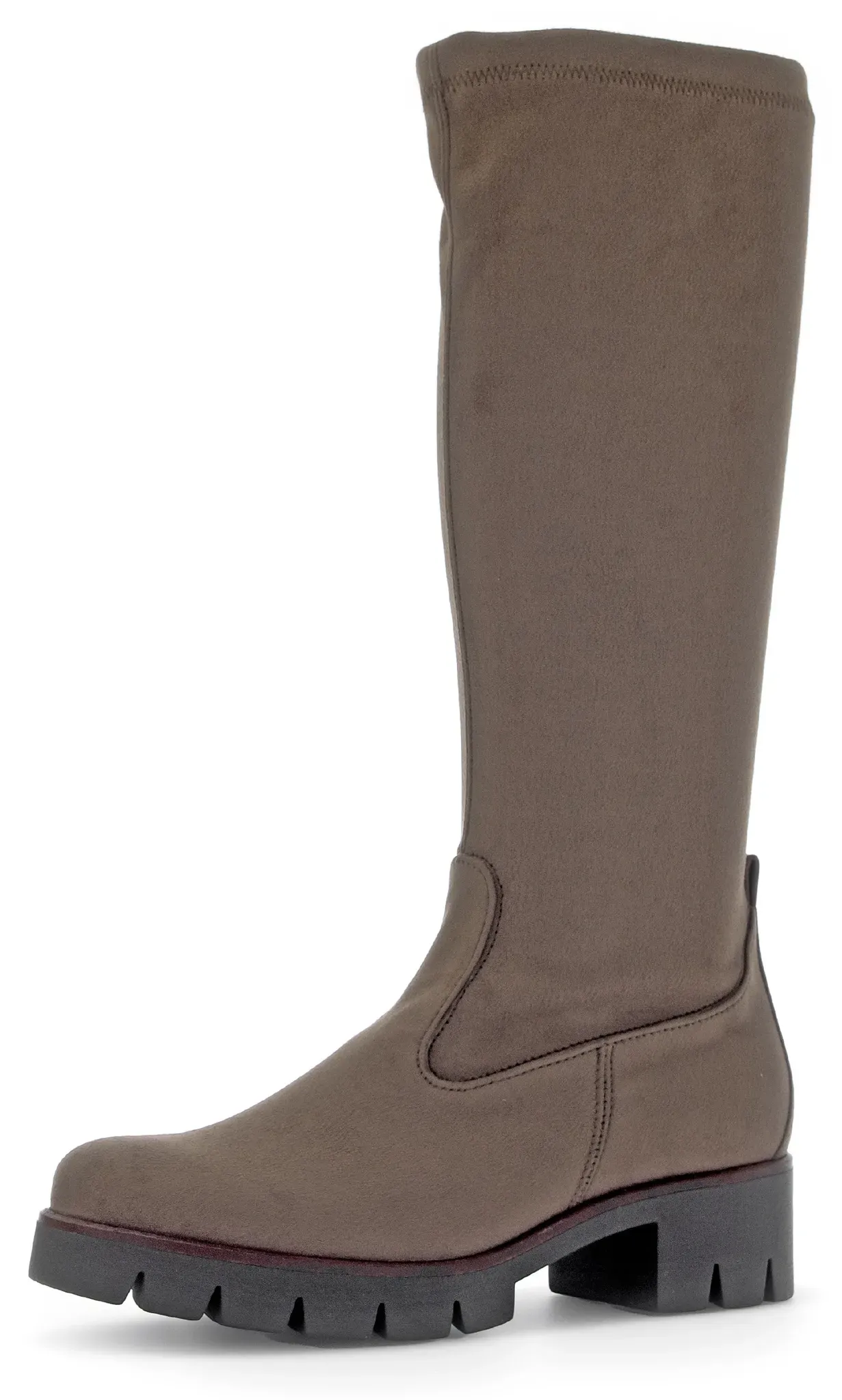 Gabor Stiefel, Blockabsatz, Plateau, Langschaftstiefel, mit XS-Stretch-Schaft Gabor taupe 38