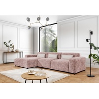 Fun Möbel Ecksofa Designersofa ROMY MAX in Stoff Enjoy Me Rosa Ottomane Links