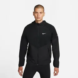 NIKE Herren Jacke Therma-FIT Repel Miler, BLACK/BLACK/REFLECTIVE SILV, XL