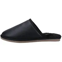 Hush Puppies Herren Coady Slipper aus Leder Hausschuh, Schwarz, 44.5 EU - 44.5 EU