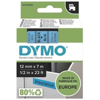 Dymo Schriftbandkassette D1 S0720560 12mmx7m sw auf bl