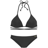 bruno banani Triangel-Bikini Gr. 36, Cup C/D, schwarz Gr.36