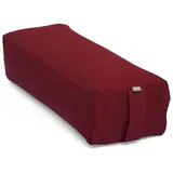 Bodhi Salamba (rechteckig) Yoga-Bolster ECO, Dinkelhülsen Bordeaux rot No Size