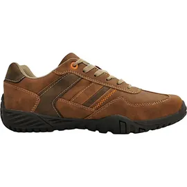 Dockers by Gerli Herren Low-Top Sneaker, Männer Halbschuhe,Wechselfußbett,Freizeitschuhe,Turnschuhe,Laufschuhe,schnürer,Cognac,42 EU - 42 EU