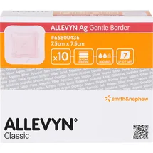 Avitamed GmbH Allevyn Ag Gentle Border Wundverband 7,5 x 7,5 cm 10 St.