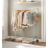 Songmics HSR11S Kleiderständer 110-150 x 45 x 162,9 cm silber