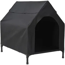 vidaXL Hundehütte 110 x 75 x 107,5 cm Stahl Hellgrau