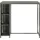 vidaXL Bartisch mit Regal 120 x 60 x 110 cm Grau
