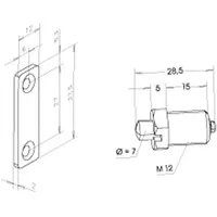 ASSA ABLOY effeff Aufdruckbolzen 1022 1022---------00