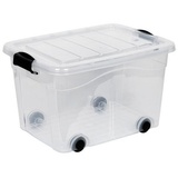 Kreher Aufbewahrungsboxen mit Deckel In Transparenter Ausführung aus robustem Kunststoff.