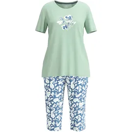 Götzburg Pyjama Kurzarm mit Motiv grün L (40)