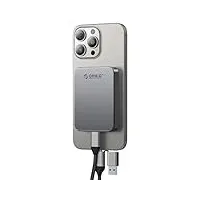 ORICO 1 TB Magnetic Portable SSD, 4K 120 fps ProRes HDR Aufnahme und Speicherung, USB3.0 bis zu 460MB/s, USB C&A 2 in 1 Kabel, Externe SSD Kompatibel mit iPhone 16/15 Pro Max, Computer - K5PLUS