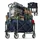 Relaxdays Bollerwagen faltbar blau/schwarz/weiß
