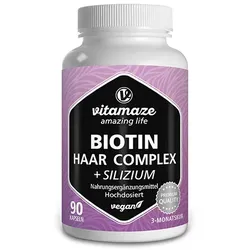 BIOTIN HAAR Vitamine Komplex hochdos.+Silizium Kps 90 St
