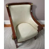 JVmoebel Armlehnstuhl Edles Stuhl Set 1x Sessel Barock Rokoko Gold Holz Neu Sofort (1 St), Made in Europa beige|braun