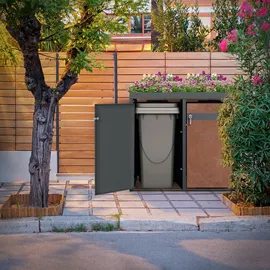 ML-Design Mülltonnenbox 264 x 124 x 80 cm anthrazit