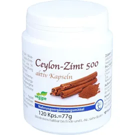 PHARMA PETER Ceylon-Zimt 500 aktiv Kapseln 120 St.