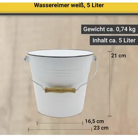 Krüger Putzeimer 5 Liter Weiß