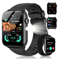 Smartwatch Herren, Fitnessuhr mit Telefonfunktion Anrufe tätigen/empfangen Uhr