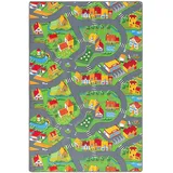 Snapstyle Kinder Spiel Straßenteppich Grün, 200x300cm