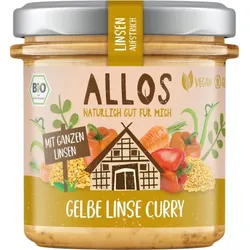 Allos Linsen-Aufstrich Gelbe Linse Curry bio