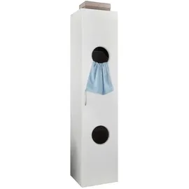 WIMEX Wäscheschrank Multiraumkonzept 40 x 185 x 40 cm Weiß