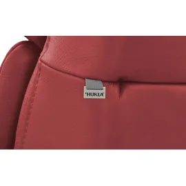 Hukla Relaxsessel Pascal Leder 77 x 115 x 90 cm Rot elektrisch, drehbar