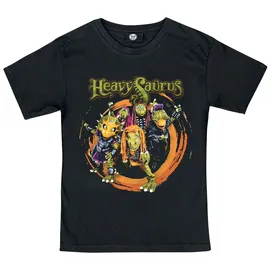Heavysaurus T-Shirt - Metal-Kids - Rock 'n Rarr - 152 bis 164 - für Mädchen & Jungen - Größe 164 - schwarz - Lizenziertes Merchandise! - 164