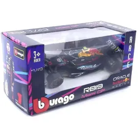 BBURAGO - Modellauto - F1 Red RB19 '23 #11 Perez Miami GP (Maßstab 1:43)