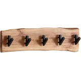 FineBuy Wandgarderobe Akazie Braun
