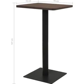 vidaXL Bistrotisch 70 x 107 x 70 cm dunkel esche