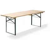 FEROS Klapptisch 220 x 70 x 78 cm grün