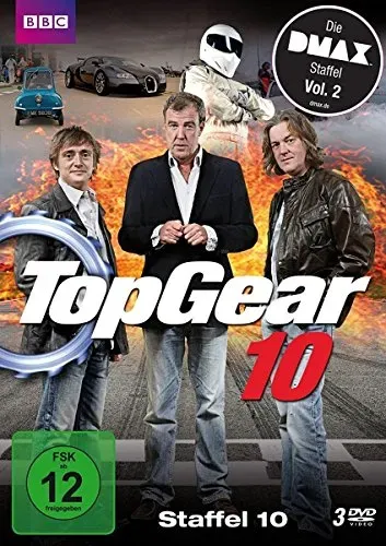 Top Gear Staffel 10 (Die DMAX Staffel, 9 Folgen, deutsche & englische Sprachfassung) [3 DVDs] | Zustand: Neu & original versiegelt