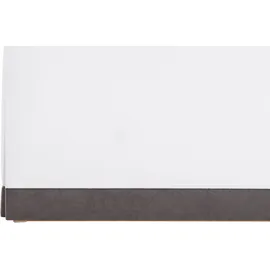 Westfalia Schlafkomfort Polsterbett, grau (weiß, dunkelgrau), B:157cm L:212cm, Bezug Bett: Microfaser (100% Polyester);Bonnell-Federkernmatratze: Frottee (100% Polyester);Tonnentaschen-Federkernmatratze: 80% Baumwolle und 20% Polyester, Bezug abnehm- und waschbar bis