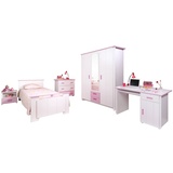 Kindermöbel 24 Kinderzimmer Biotiful Parisot 5-tlg Bett Kommode Kleiderschrank Schreibtisch