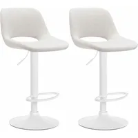 CLP 2er Set Barhocker Camden I Stoff-Bezug