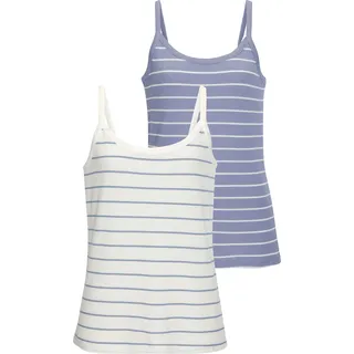 VIVANCE Trägertop Damen blau, weiß Gr.40/42