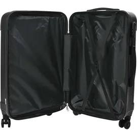 vidaXL Koffer mit Schloss 3 pcs Schwarz 50 x 31 x 78 cm ABS Kunststoff