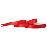 Creativery 12mm Satinband 25m Schleifenband Geschenkband Dekoband Stoffband Bastelband Rot