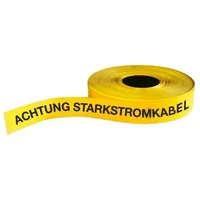Fränkische Rohrwerke Fränkische Trassenwarnband FTWB gelb Achtung Starkstromkabel