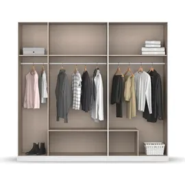 Rauch Drehtürenschrank DAVOA 226 x 210 x 54 cm Grau