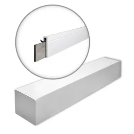 NOEL & MARQUET Sockelleiste CF2-box WALLSTYL Weiß 18 St. 3600 x 11 cm