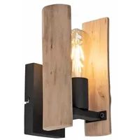 Just light. Wandleuchte Log aus Holz