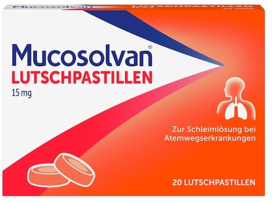 Mucosolvan MUCOSOLVAN Lutschpastillen 15 mg, mit Ambroxol, Hustenschleimlöser Husten & Bronchitis